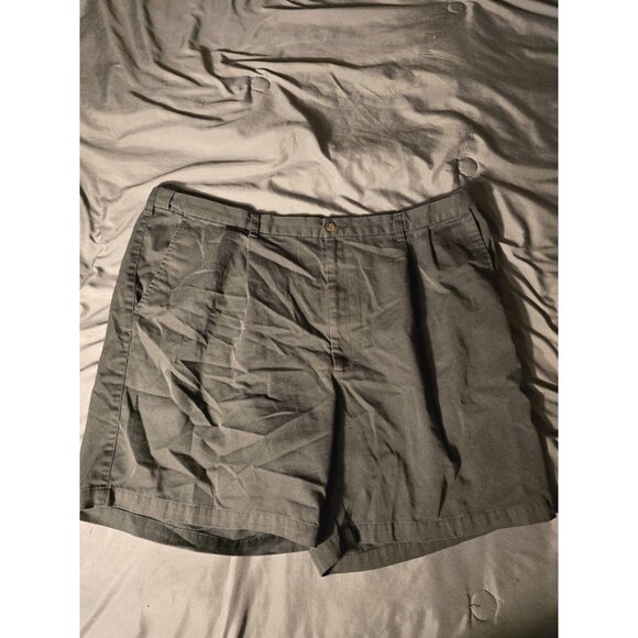 Haggar Mens Big & Tall Black Shorts Waist 44 Walking Chino - Picture 1 of 2